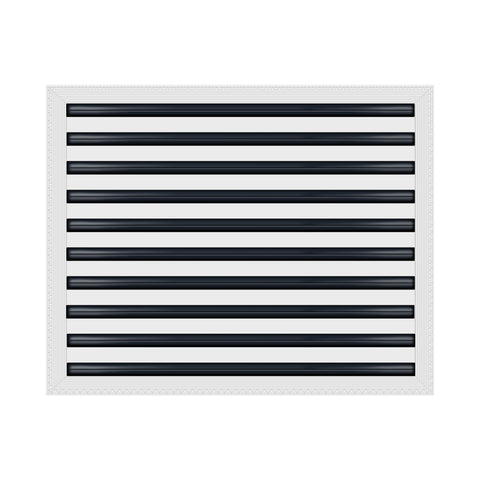 BUILDMART - 25x20 MUD-IN Air Vent Cover - Drywall MUD IN White Air Vent - MUD Linear Slot Diffuser - Register Grille for Ceiling and Walls - Texas Buildmart