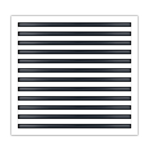 BUILDMART - 25x24 White Modern AC Vent Cover - Decorative Air Vent - Standard Linear Slot Diffuser - Register Grille for Ceiling, Walls & Floors - Texas Buildmart