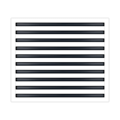 BUILDMART - 25x20 White Modern AC Vent Cover - Decorative Air Vent - Standard Linear Slot Diffuser - Register Grille for Ceiling, Walls & Floors - Texas Buildmart