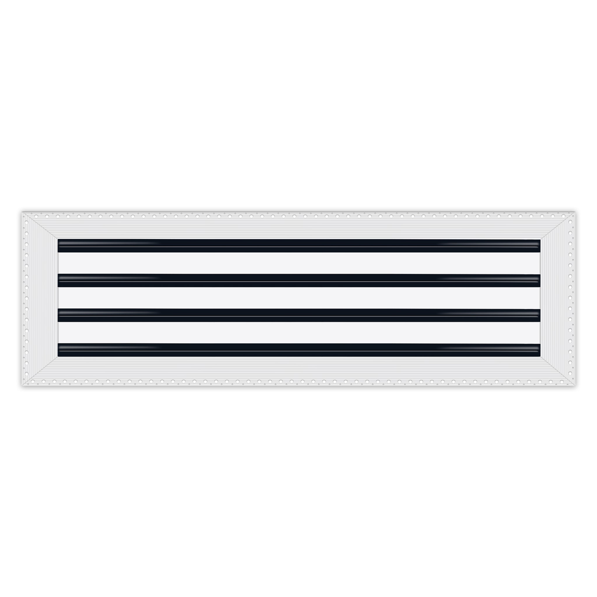 BUILDMART - 26x8 MUD-IN Air Vent Cover - Drywall MUD IN White Air Vent - MUD Linear Slot Diffuser - Register Grille for Ceiling and Walls - Texas Buildmart