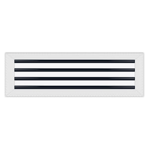 BUILDMART - 26x8 MUD-IN Air Vent Cover - Drywall MUD IN White Air Vent - MUD Linear Slot Diffuser - Register Grille for Ceiling and Walls - Texas Buildmart