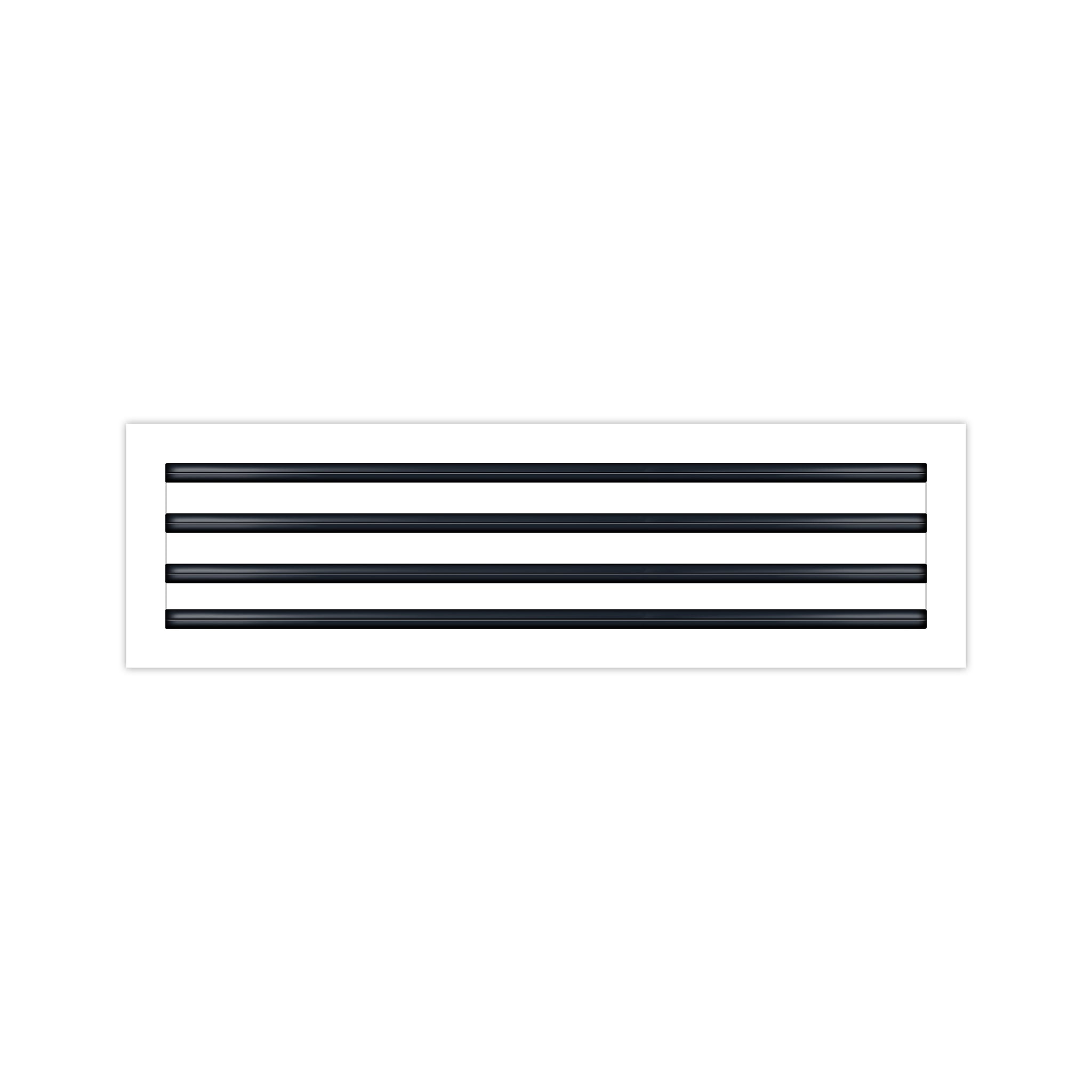 BUILDMART - 26x8 White Modern AC Vent Cover - Decorative Air Vent - Standard Linear Slot Diffuser - Register Grille for Ceiling, Walls & Floors - Texas Buildmart