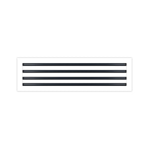 BUILDMART - 26x8 White Modern AC Vent Cover - Decorative Air Vent - Standard Linear Slot Diffuser - Register Grille for Ceiling, Walls & Floors - Texas Buildmart