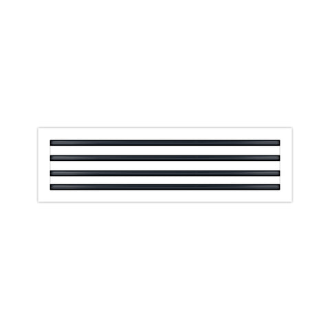 BUILDMART - 26x8 White Modern AC Vent Cover - Decorative Air Vent - Standard Linear Slot Diffuser - Register Grille for Ceiling, Walls & Floors - Texas Buildmart