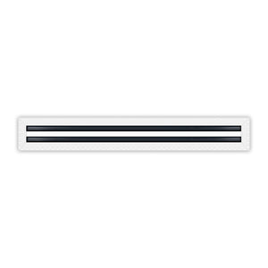 BUILDMART - 28x4 MUD-IN Air Vent Cover - Drywall MUD IN White Air Vent - MUD Linear Slot Diffuser - Register Grille for Ceiling and Walls - Texas Buildmart