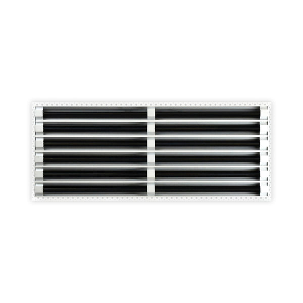 BUILDMART - 30x12 MUD-IN Air Vent Cover - Drywall MUD IN White Air Vent - MUD Linear Slot Diffuser - Register Grille for Ceiling and Walls - Texas Buildmart