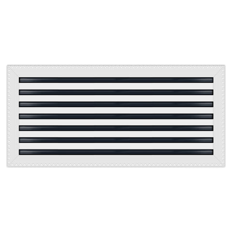 BUILDMART - 30x14 MUD-IN Air Vent Cover - Drywall MUD IN White Air Vent - MUD Linear Slot Diffuser - Register Grille for Ceiling and Walls - Texas Buildmart