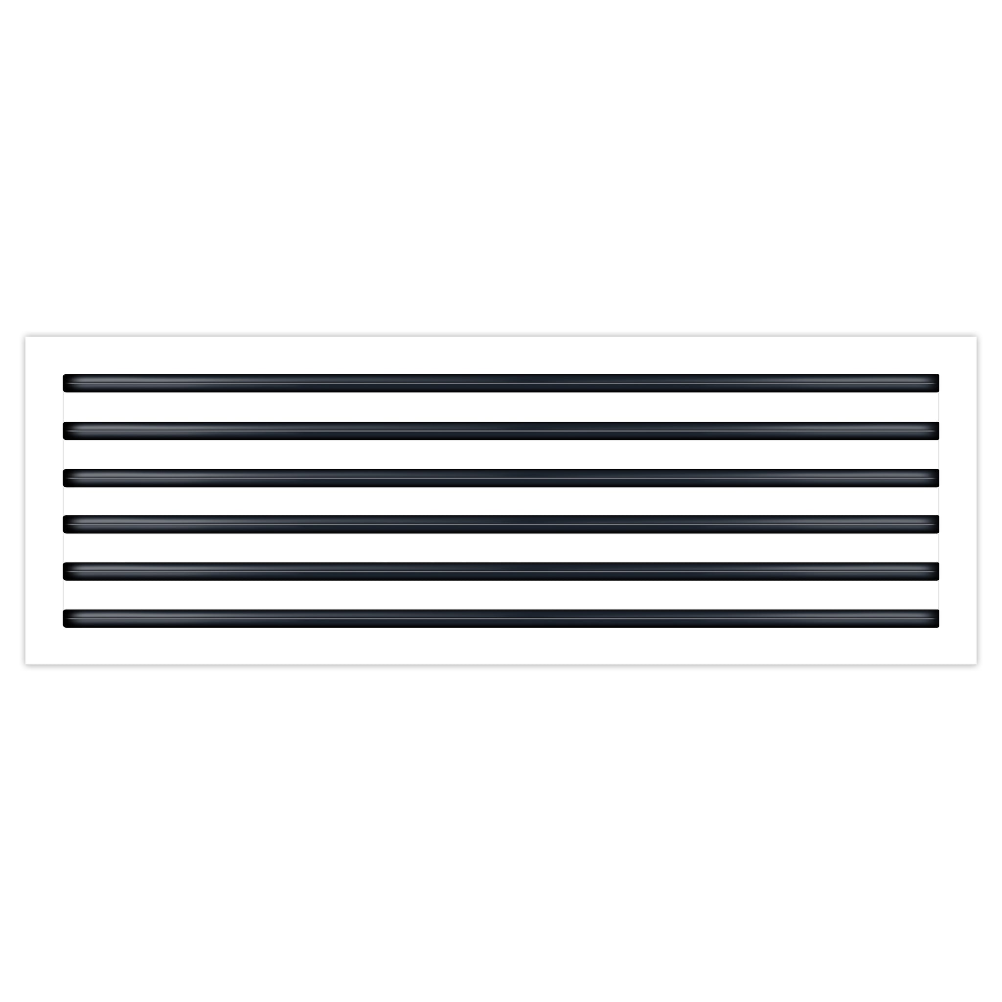 BUILDMART - 30x12 White Modern AC Vent Cover - Decorative Air Vent - Standard Linear Slot Diffuser - Register Grille for Ceiling, Walls & Floors - Texas Buildmart
