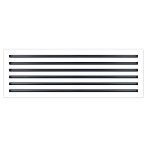 BUILDMART - 30x12 White Modern AC Vent Cover - Decorative Air Vent - Standard Linear Slot Diffuser - Register Grille for Ceiling, Walls & Floors - Texas Buildmart