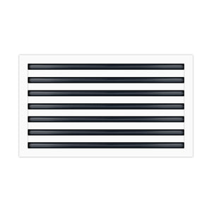BUILDMART - 30x14 White Modern AC Vent Cover - Decorative Air Vent - Standard Linear Slot Diffuser - Register Grille for Ceiling, Walls & Floors - Texas Buildmart