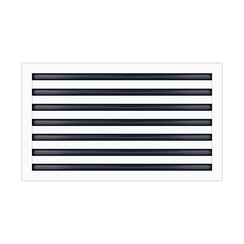 BUILDMART - 30x14 White Modern AC Vent Cover - Decorative Air Vent - Standard Linear Slot Diffuser - Register Grille for Ceiling, Walls & Floors - Texas Buildmart