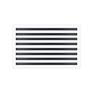 BUILDMART - 30x16 White Modern AC Vent Cover - Decorative Air Vent - Standard Linear Slot Diffuser - Register Grille for Ceiling, Walls & Floors - Texas Buildmart