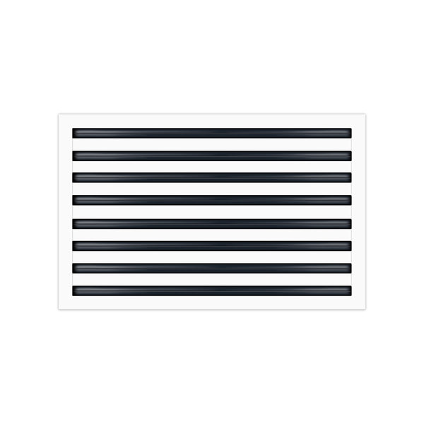 BUILDMART - 30x16 White Modern AC Vent Cover - Decorative Air Vent - Standard Linear Slot Diffuser - Register Grille for Ceiling, Walls & Floors - Texas Buildmart