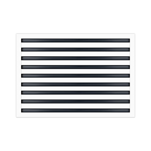 BUILDMART - 30x18 White Modern AC Vent Cover - Decorative Air Vent - Standard Linear Slot Diffuser - Register Grille for Ceiling, Walls & Floors - Texas Buildmart