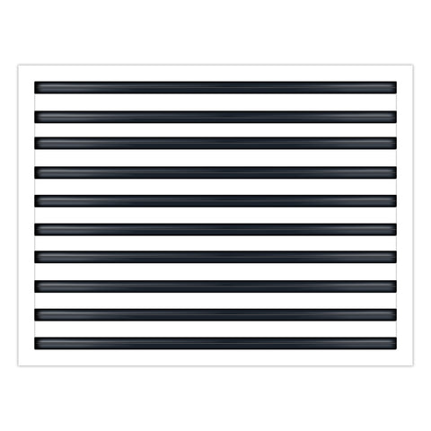 BUILDMART - 30x20 White Modern AC Vent Cover - Decorative Air Vent - Standard Linear Slot Diffuser - Register Grille for Ceiling, Walls & Floors - Texas Buildmart