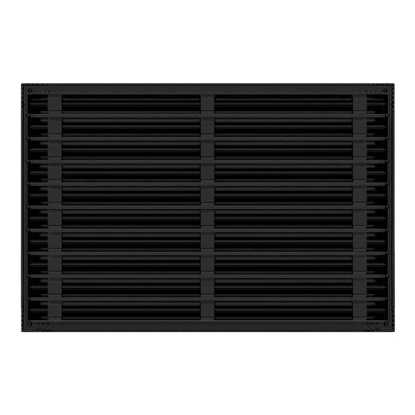 Back of 30x20 Modern Air Vent Cover Black - 30x20 Standard Linear Slot Diffuser Black - Texas Buildmart