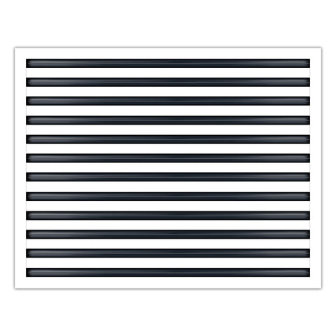 BUILDMART - 30x24 White Modern AC Vent Cover - Decorative Air Vent - Standard Linear Slot Diffuser - Register Grille for Ceiling, Walls & Floors - Texas Buildmart