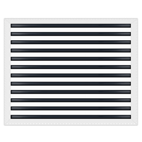 BUILDMART - 30x24 MUD-IN Air Vent Cover - Drywall MUD IN White Air Vent - MUD Linear Slot Diffuser - Register Grille for Ceiling and Walls - Texas Buildmart