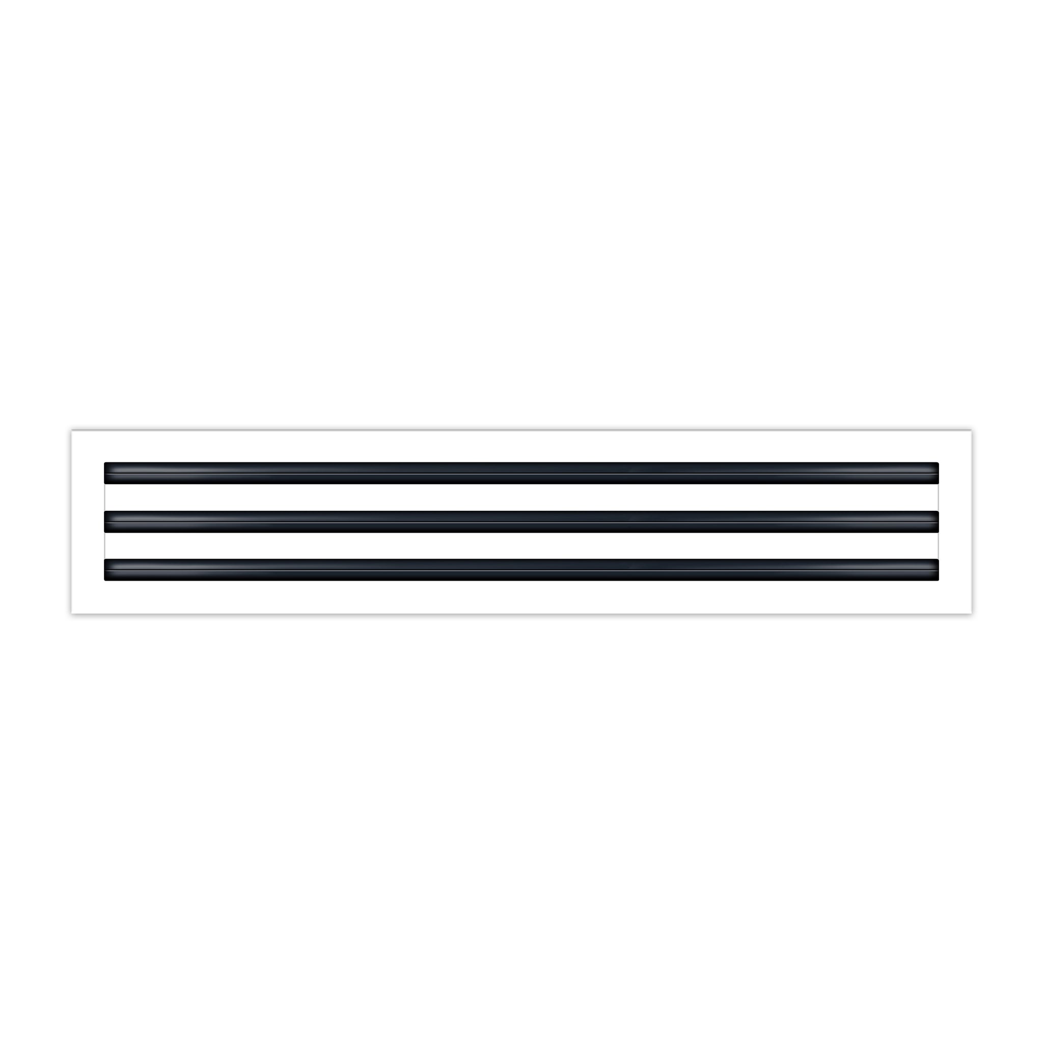 BUILDMART - 30x6 White Modern AC Vent Cover - Decorative Air Vent - Standard Linear Slot Diffuser - Register Grille for Ceiling, Walls & Floors - Texas Buildmart