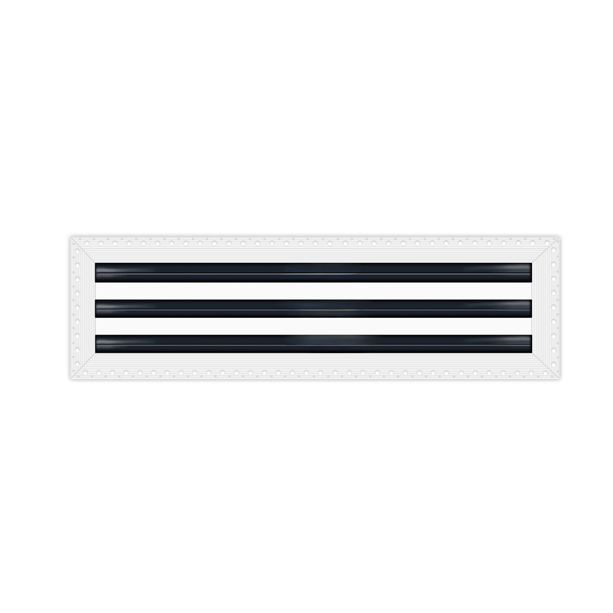 BUILDMART - 36" Mud-In Linear Slot Diffuser - 3 Slot -  Air Vent Cover - Drywall MUD IN White Air Vent - MUD Linear Slot Diffuser - Register Grille for Ceiling and Walls - Texas Buildmart