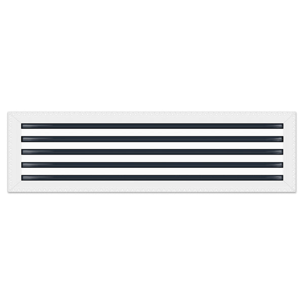 BUILDMART - 36x10 MUD-IN Air Vent Cover - Drywall MUD IN White Air Vent - MUD Linear Slot Diffuser - Register Grille for Ceiling and Walls - Texas Buildmart