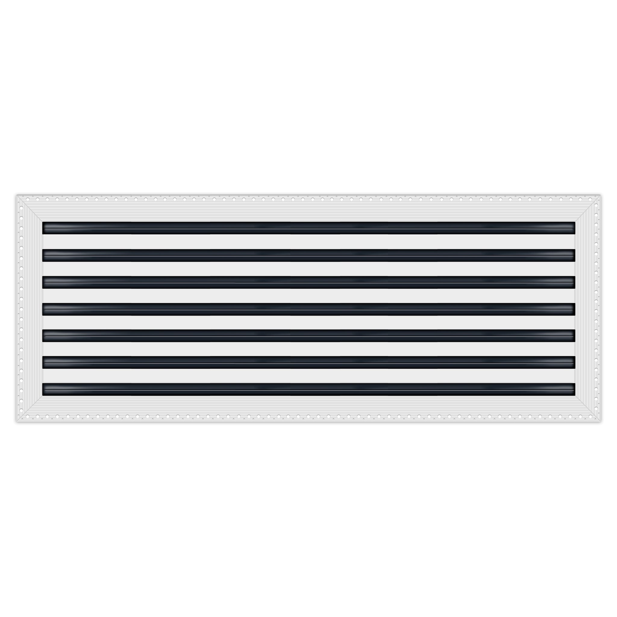 BUILDMART - 36x14 MUD-IN Air Vent Cover - Drywall MUD IN White Air Vent - MUD Linear Slot Diffuser - Register Grille for Ceiling and Walls - Texas Buildmart