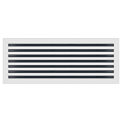 BUILDMART - 36x14 MUD-IN Air Vent Cover - Drywall MUD IN White Air Vent - MUD Linear Slot Diffuser - Register Grille for Ceiling and Walls - Texas Buildmart