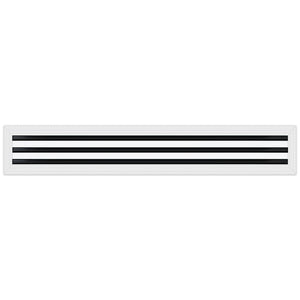 BUILDMART - 36x6 MUD-IN Air Vent Cover - Drywall MUD IN White Air Vent - MUD Linear Slot Diffuser - Register Grille for Ceiling and Walls - Texas Buildmart