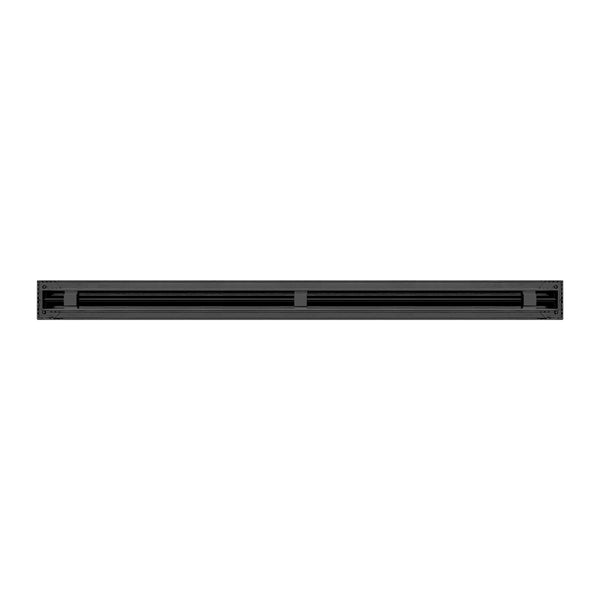 Back of 36 Inch 1 Slot Linear Air Vent Cover Black - 36 Inch 1 Slot Linear Diffuser Black - Texas Buildmart