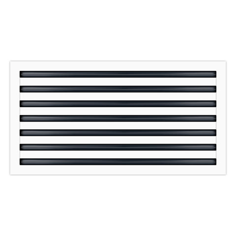 BUILDMART - 36x14 White Modern AC Vent Cover - Decorative Air Vent - Standard Linear Slot Diffuser - Register Grille for Ceiling, Walls & Floors - Texas Buildmart