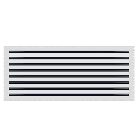 BUILDMART - 36x16 MUD-IN Air Vent Cover - Drywall MUD IN White Air Vent - MUD Linear Slot Diffuser - Register Grille for Ceiling and Walls - Texas Buildmart