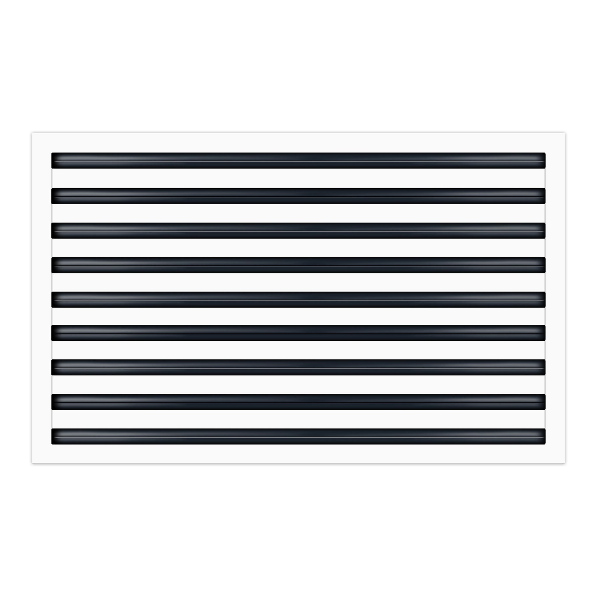 BUILDMART - 36x18 White Modern AC Vent Cover - Decorative Air Vent - Standard Linear Slot Diffuser - Register Grille for Ceiling, Walls & Floors - Texas Buildmart