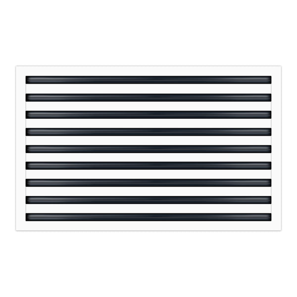 BUILDMART - 36x18 White Modern AC Vent Cover - Decorative Air Vent - Standard Linear Slot Diffuser - Register Grille for Ceiling, Walls & Floors - Texas Buildmart
