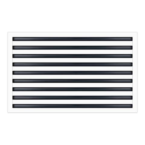 BUILDMART - 36x18 White Modern AC Vent Cover - Decorative Air Vent - Standard Linear Slot Diffuser - Register Grille for Ceiling, Walls & Floors - Texas Buildmart