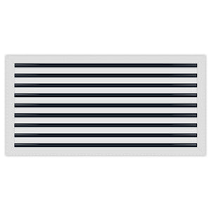 BUILDMART - 36x18 MUD-IN Air Vent Cover - Drywall MUD IN White Air Vent - MUD Linear Slot Diffuser - Register Grille for Ceiling and Walls - Texas Buildmart