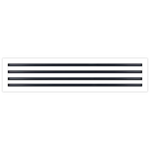 BUILDMART - 36x8 White Modern AC Vent Cover - Decorative Air Vent - Standard Linear Slot Diffuser - Register Grille for Ceiling, Walls & Floors - Texas Buildmart