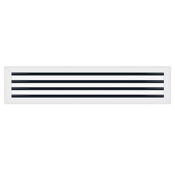 BUILDMART - 36x8 MUD-IN Air Vent Cover - Drywall MUD IN White Air Vent - MUD Linear Slot Diffuser - Register Grille for Ceiling and Walls - Texas Buildmart