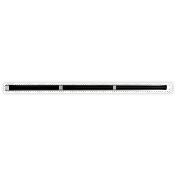 BUILDMART - 48" Mud-In Linear Slot Diffuser - 1 Slot -  Air Vent Cover - Drywall MUD IN White Air Vent - MUD Linear Slot Diffuser - Register Grille for Ceiling and Walls - Texas Buildmart