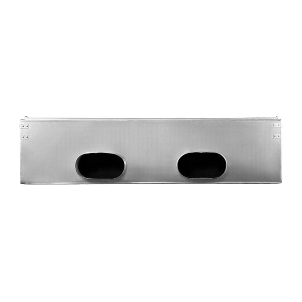 Top of 48 Inch 2 Slot Linear Slot Plenum Box - Linear Slot Diffuser Plenum - Texas Buildmart - AC Vent Covers - Linear Plenum Box