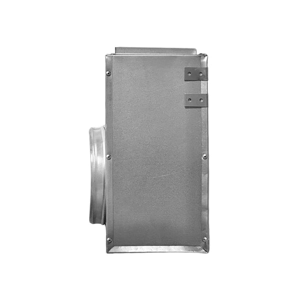 Side of 48 Inch 3 Slot Linear Slot Plenum Box - Linear Slot Diffuser Plenum - Texas Buildmart - AC Vent Covers - Linear Plenum Box