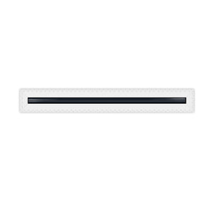 BUILDMART - 48" Mud-In Linear Slot Diffuser - 1 Slot -  Air Vent Cover - Drywall MUD IN White Air Vent - MUD Linear Slot Diffuser - Register Grille for Ceiling and Walls - Texas Buildmart
