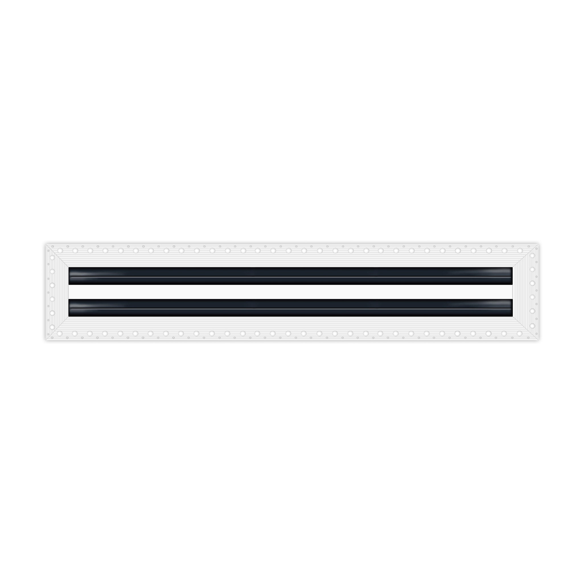 BUILDMART - 48" MUD-In Linear Slot Diffuser - 2 Slot -  Air Vent Cover - Drywall MUD IN White Air Vent - MUD Linear Slot Diffuser - Register Grille for Ceiling and Walls - Texas Buildmart