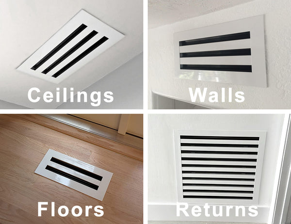 FA-STAR Clean Modern AC Vent Cover 14 X 14 (Duct Opening Cutout