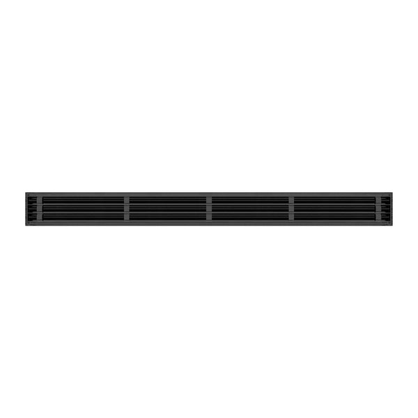 BUILDMART - 60-Inch Black Linear Slot Diffuser - 3 Slot - Triple Slot - Decorative Air Vent - Modern AC Vent Cover for Ceiling, Walls & Floors - Texas Buildmart