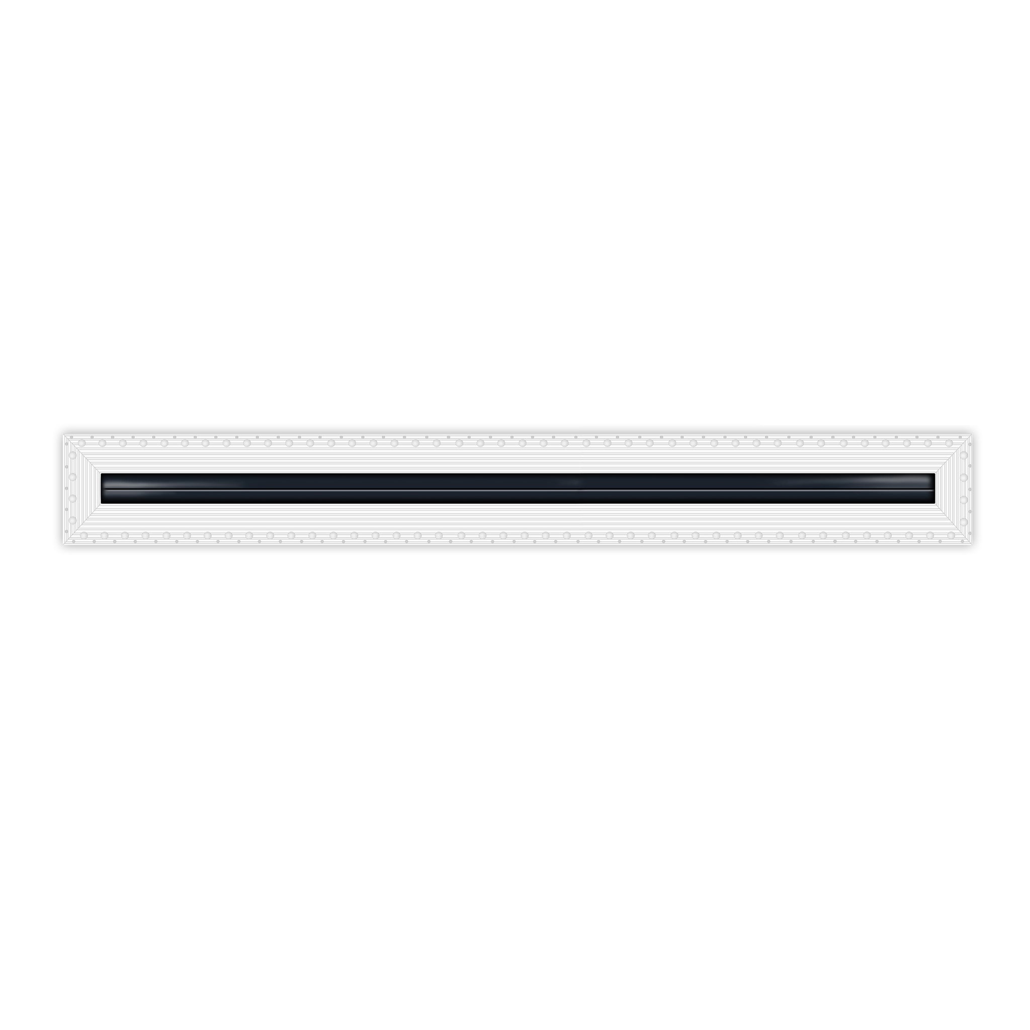 BUILDMART - 60" Mud-In Linear Slot Diffuser - 1 Slot -  Air Vent Cover - Drywall MUD IN White Air Vent - MUD Linear Slot Diffuser - Register Grille for Ceiling and Walls - Texas Buildmart