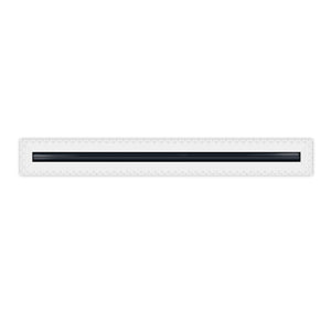BUILDMART - 60" Mud-In Linear Slot Diffuser - 1 Slot -  Air Vent Cover - Drywall MUD IN White Air Vent - MUD Linear Slot Diffuser - Register Grille for Ceiling and Walls - Texas Buildmart