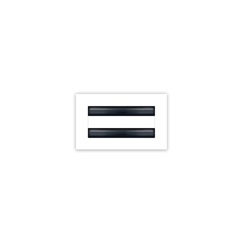 BUILDMART - 6x4 White Modern AC Vent Cover - Decorative Air Vent - Standard Linear Slot Diffuser - Register Grille for Ceiling, Walls & Floors - Texas Buildmart