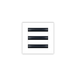 BUILDMART - 6x6 White Modern AC Vent Cover - Decorative Air Vent - Standard Linear Slot Diffuser - Register Grille for Ceiling, Walls & Floors - Texas Buildmart