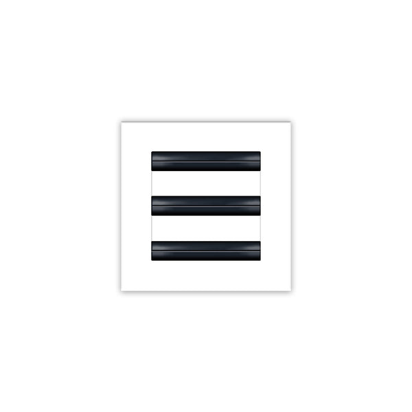 BUILDMART - 6x6 White Modern AC Vent Cover - Decorative Air Vent - Standard Linear Slot Diffuser - Register Grille for Ceiling, Walls & Floors - Texas Buildmart