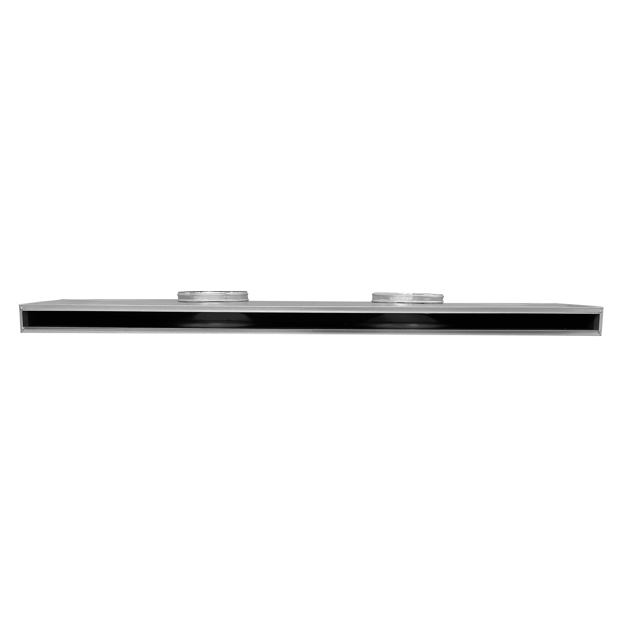 Front of 72 Inch 1 Slot Linear Slot Plenum Box - Linear Slot Diffuser Plenum - Texas Buildmart - AC Vent Covers - Linear Plenum Box